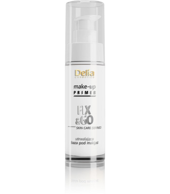 Delia Make-Up Primer Fix&Go Skin Care Defined закрепляющая основа под макияж 30мл
Delia Make-Up Primer Fix&Go Skin Care Defined закрепляющая основа под макияж 30мл