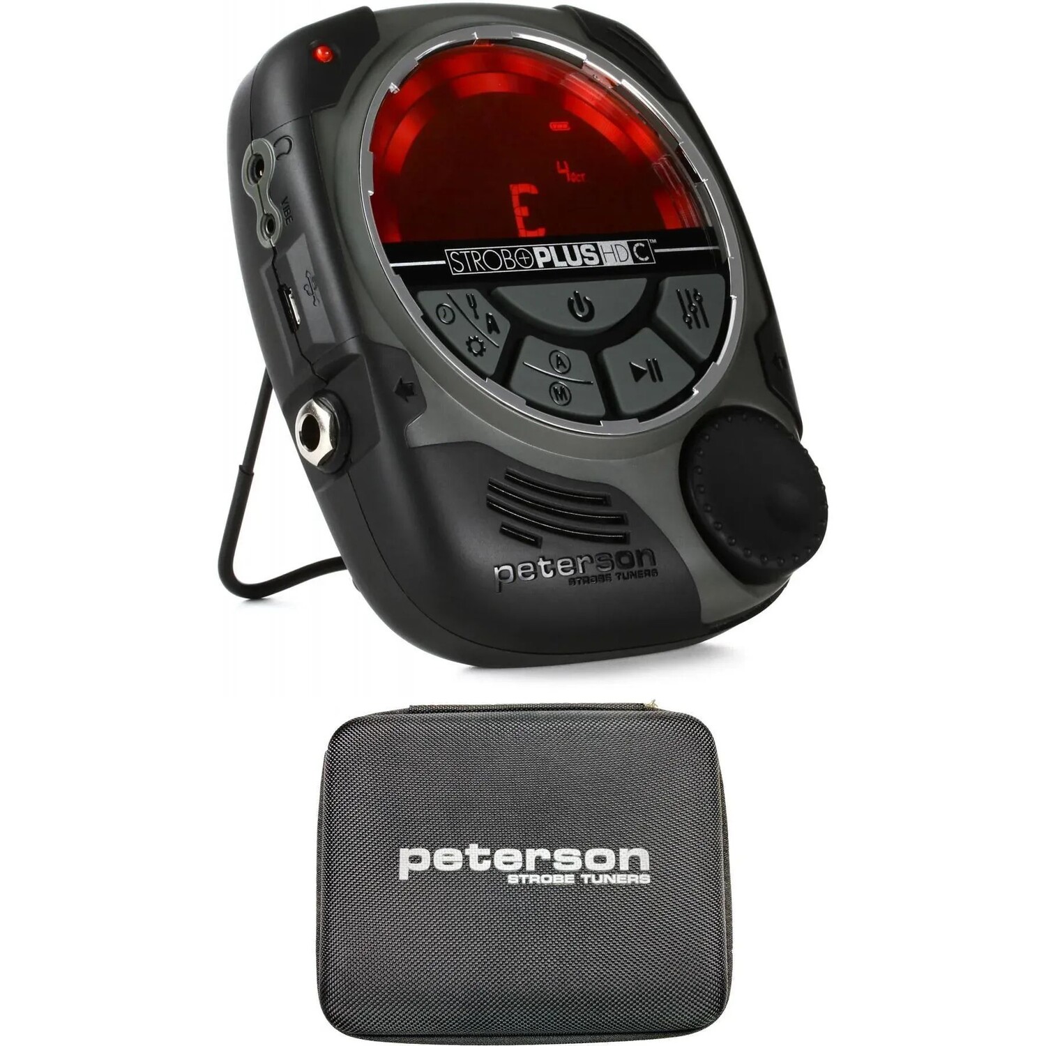 Peterson StroboPlus HDC — Хроматический ручной стробоскопический тюнер в футляре
Peterson StroboPlus HDC — Хроматический ручной стробоскопический тюнер в футляре