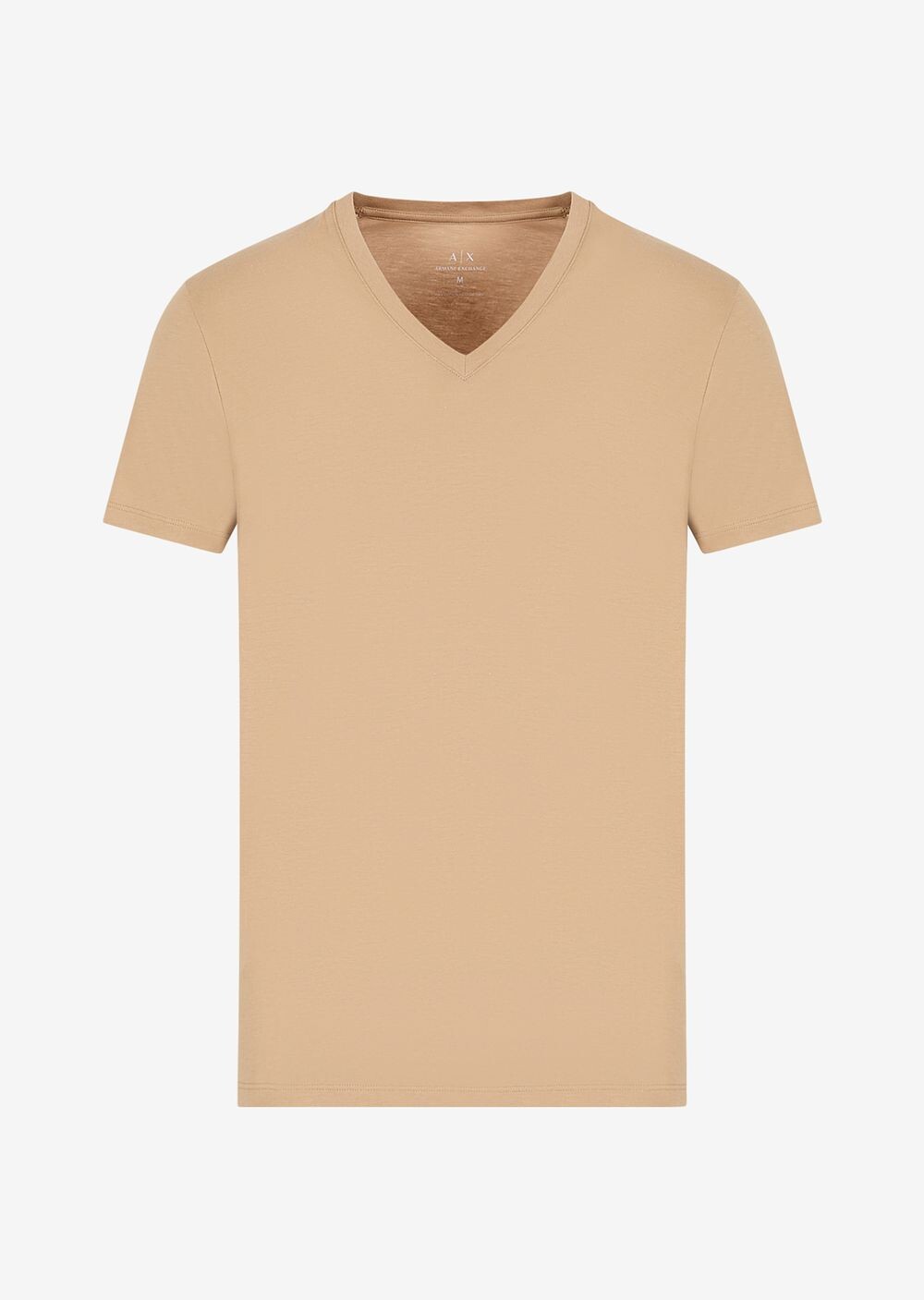 Приталенная футболка из хлопка пима с короткими рукавами Armani Exchange, бежевый
Приталенная футболка из хлопка пима с короткими рукавами Armani Exchange, бежевый