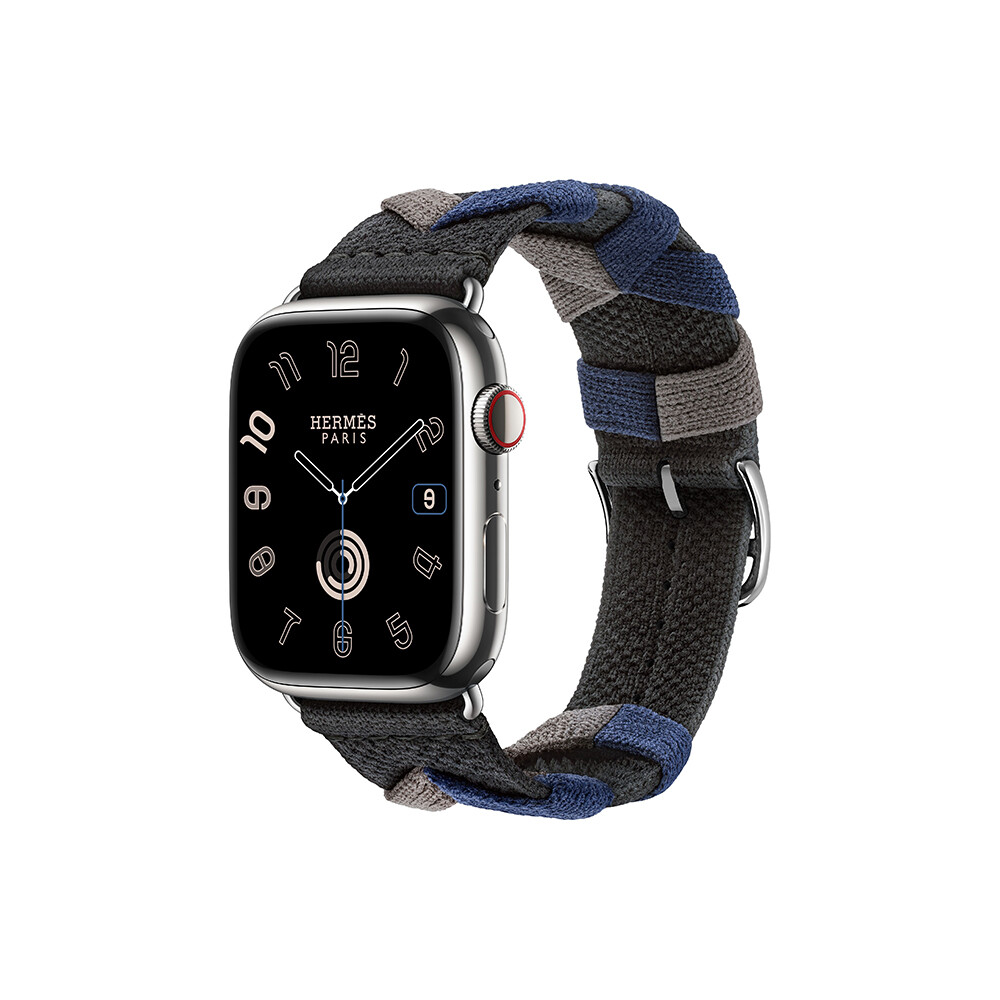 Умные часы Apple Watch Series 9 Hermes (GPS + Cellular), 45мм, Silver Case/Noir Bridon Single Tour, Серебристый
Умные часы Apple Watch Series 9 Hermes (GPS + Cellular), 45мм, Silver Case/Noir Bridon Single Tour, Серебристый