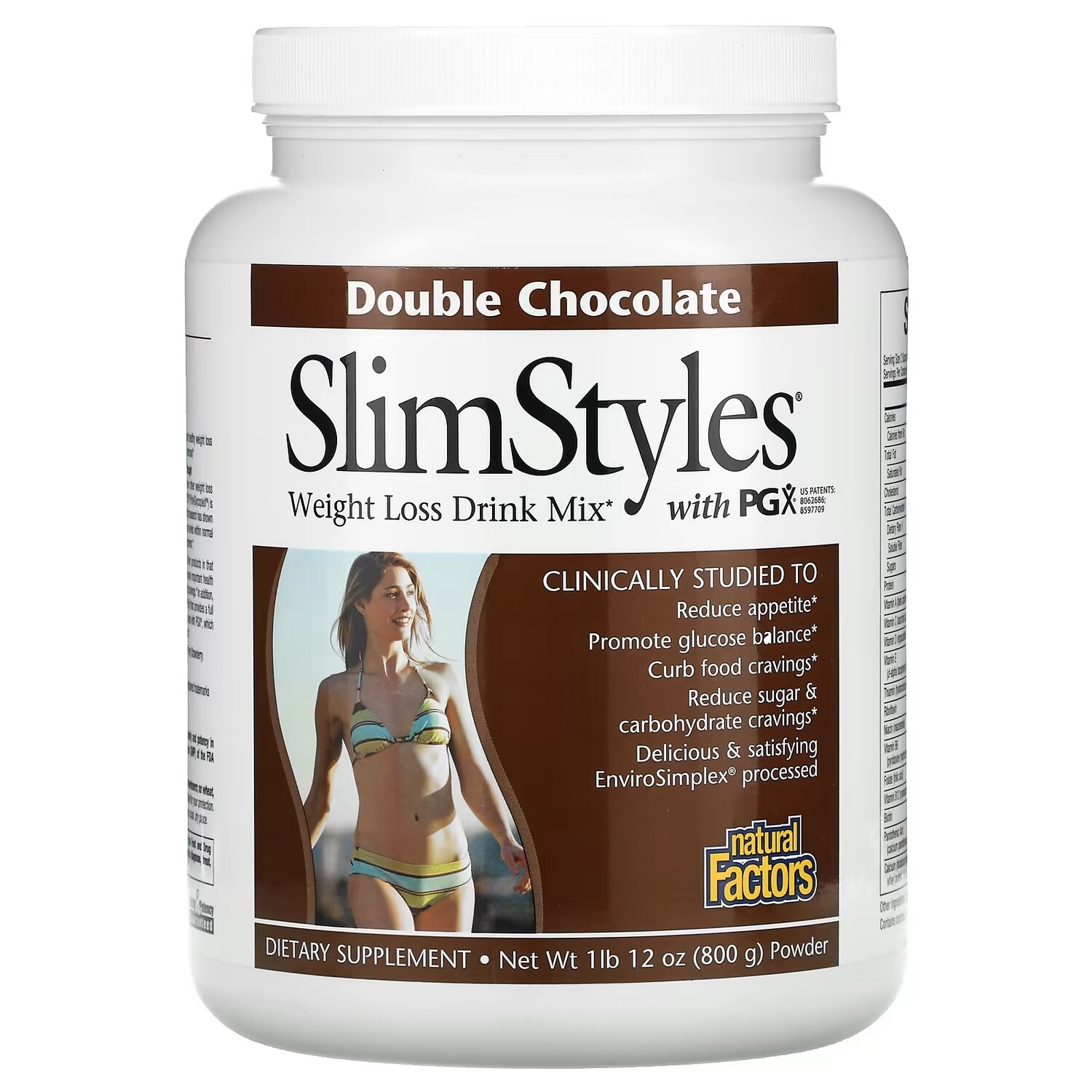 Смесь для Напитков для Снижения Веса Natural Factors SlimStyles с PGX, двойной шоколад, 800 г
Смесь для Напитков для Снижения Веса Natural Factors SlimStyles с PGX, двойной шоколад, 800 г