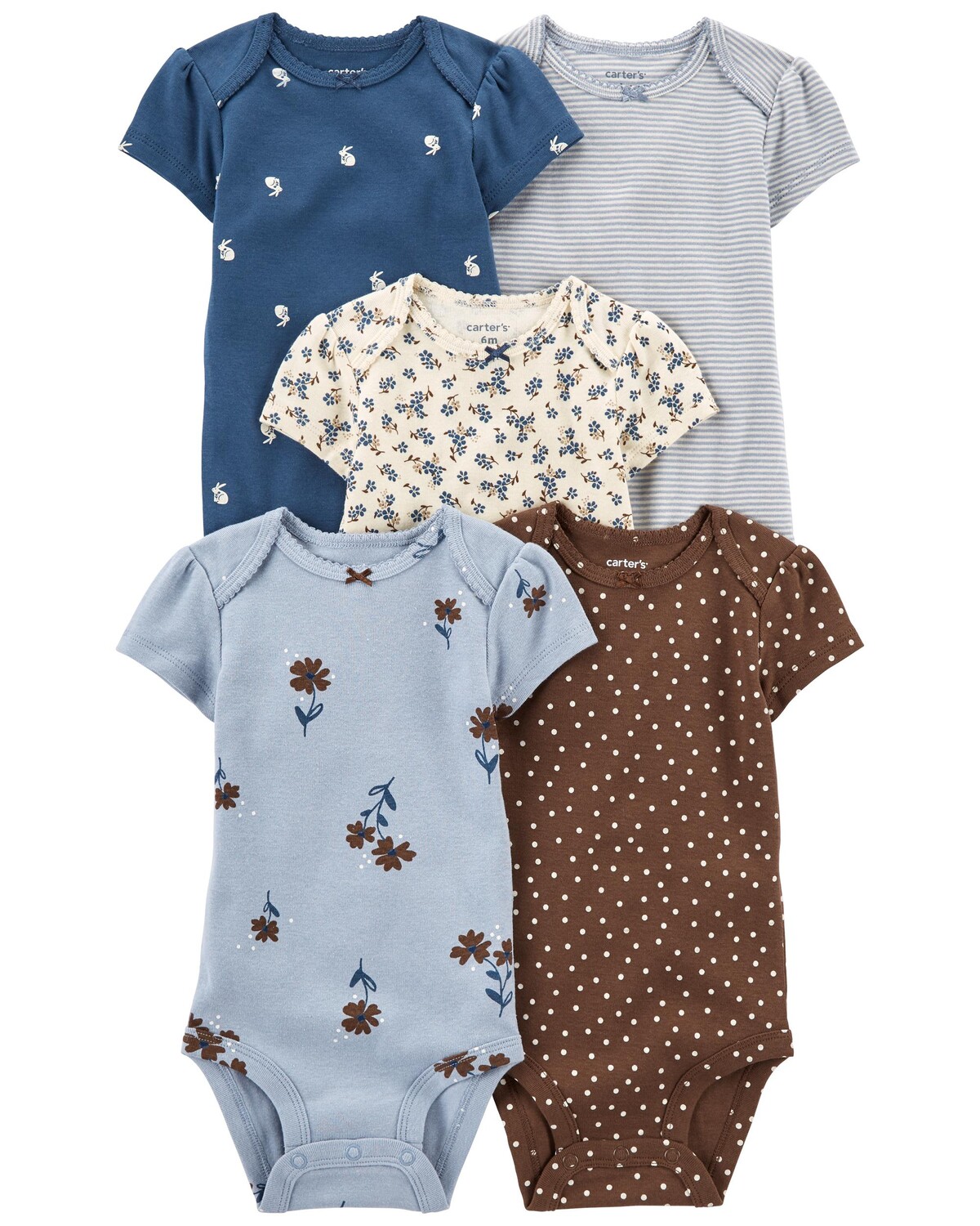 Комплект из 5 комплектов детских боди с короткими рукавами Carter's, мультиколор
Комплект из 5 комплектов детских боди с короткими рукавами Carter's, мультиколор