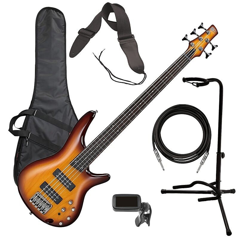 Ibanez SR375EF 5-струнный безладовый бас-гитара Brown Burst BASS ESSENTIALS BUNDLE
Ibanez SR375EF 5-струнный безладовый бас-гитара Brown Burst BASS ESSENTIALS BUNDLE
