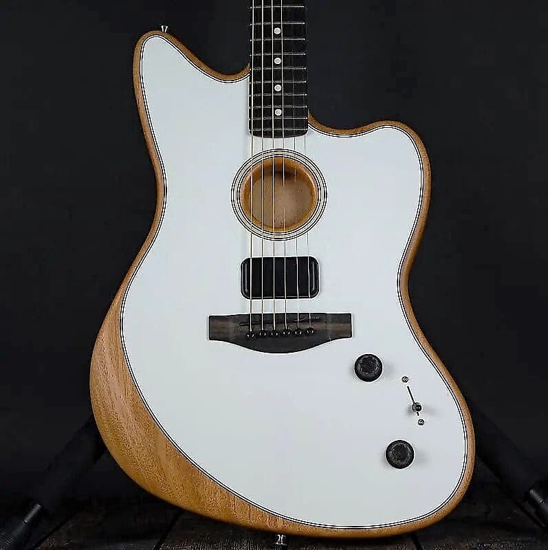 Fender American Acoustasonic Jazzmaster, накладка на гриф черного дерева, арктический белый
Fender American Acoustasonic Jazzmaster, накладка на гриф черного дерева, арктический белый