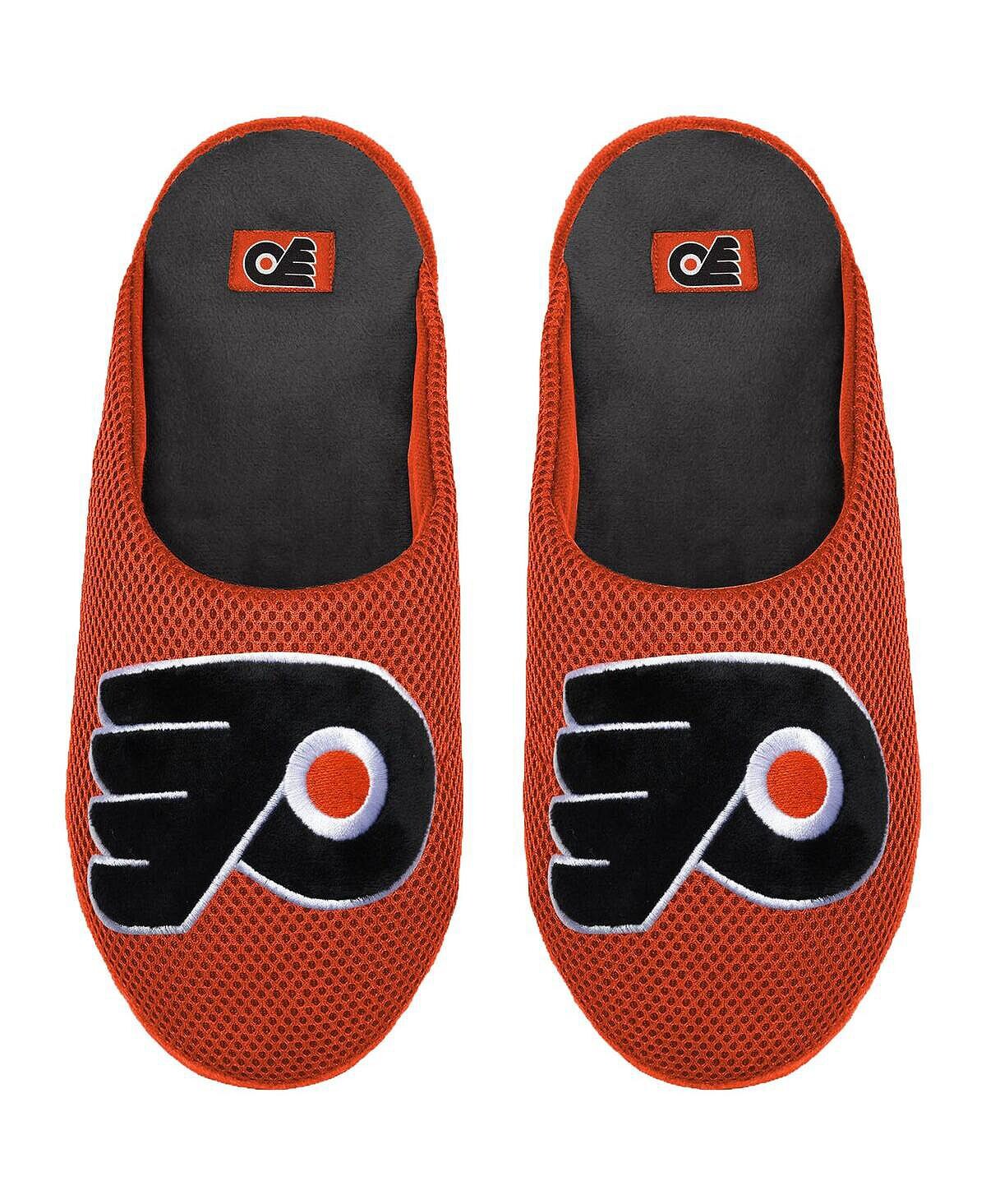 Мужские тапочки philadelphia flyers с большим логотипом и цветными блоками в сеточку FOCO
Мужские тапочки philadelphia flyers с большим логотипом и цветными блоками в сеточку FOCO