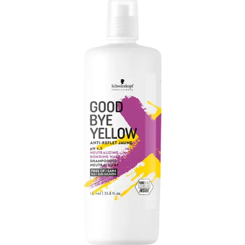 Schwarzkopf Professional Goodbye Yellow шампунь для волос нейтрализующий желтизну, 1000 мл
Schwarzkopf Professional Goodbye Yellow шампунь для волос нейтрализующий желтизну, 1000 мл