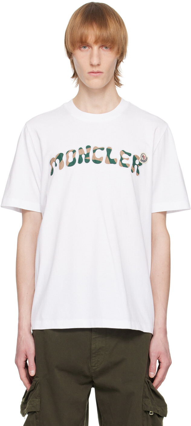 Белая футболка с нашивками Moncler, Белый, Белая футболка с нашивками Moncler
Белая футболка с нашивками Moncler, Белый, Белая футболка с нашивками Moncler
