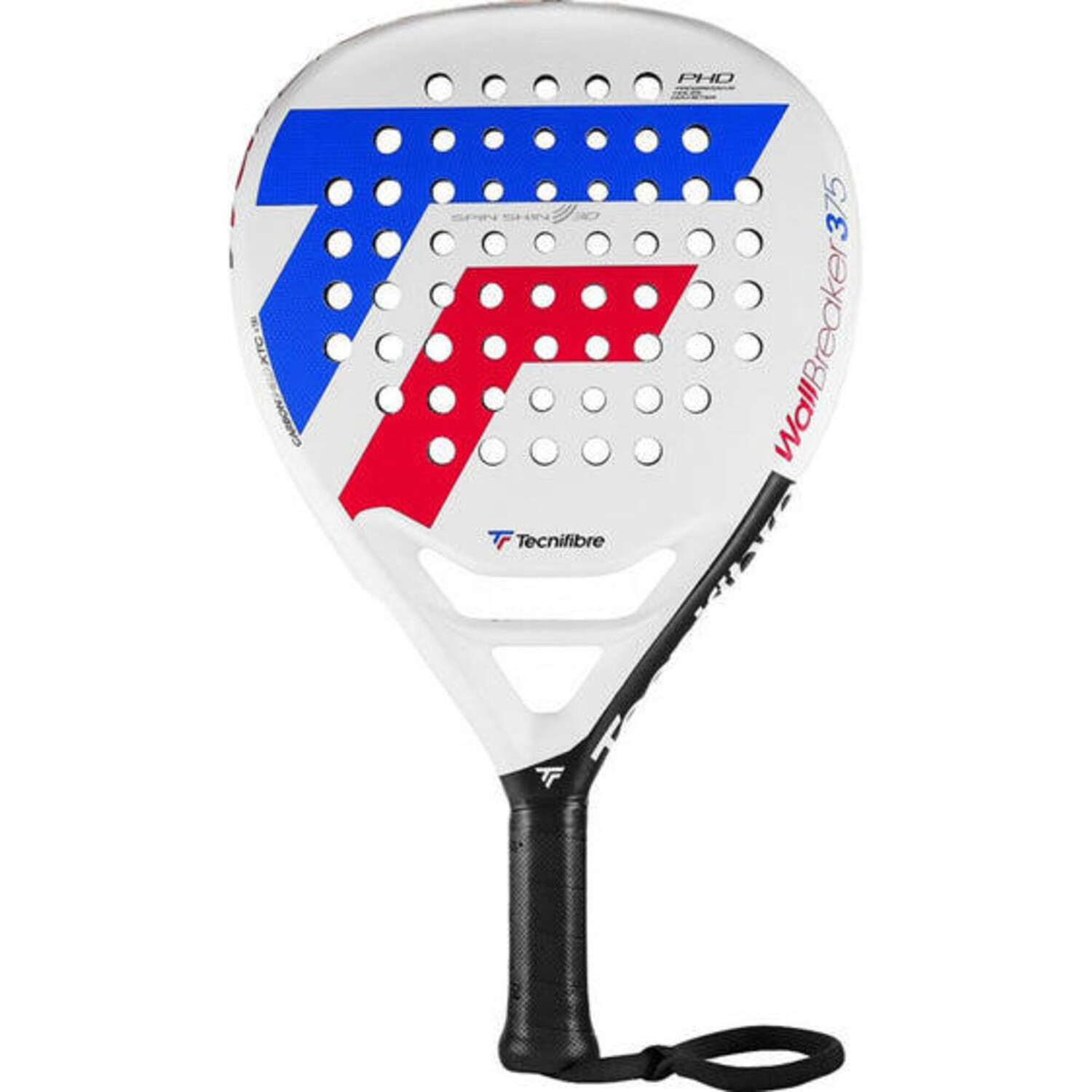 Ракетка для паделя для взрослых Wall Breaker 375 - белый/синий/красный TECNIFIBRE, черный
Ракетка для паделя для взрослых Wall Breaker 375 - белый/синий/красный TECNIFIBRE, черный