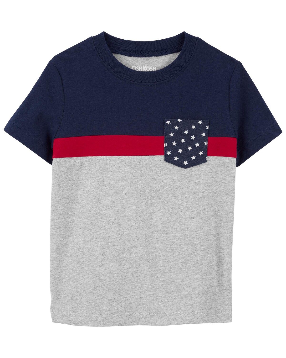 Футболка Toddler Colorblock со звездами и полосками из джерси с карманами Carter's, синий/красный
Футболка Toddler Colorblock со звездами и полосками из джерси с карманами Carter's, синий/красный