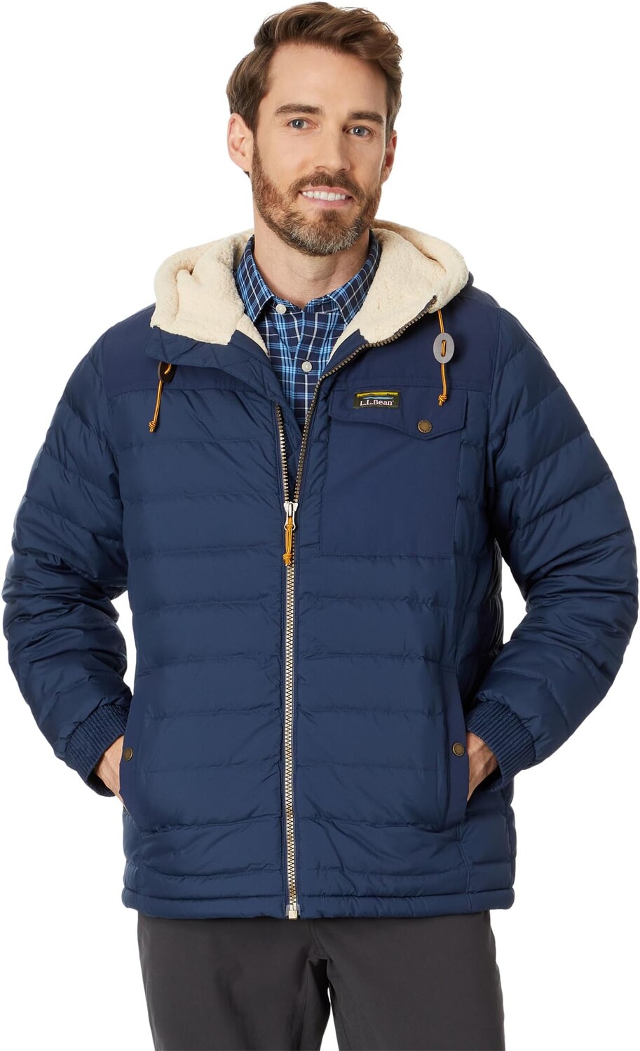 Классическая пуховая куртка Mountain на подкладке из шерпы с капюшоном L.L.Bean, цвет Nautical Navy
Классическая пуховая куртка Mountain на подкладке из шерпы с капюшоном L.L.Bean, цвет Nautical Navy