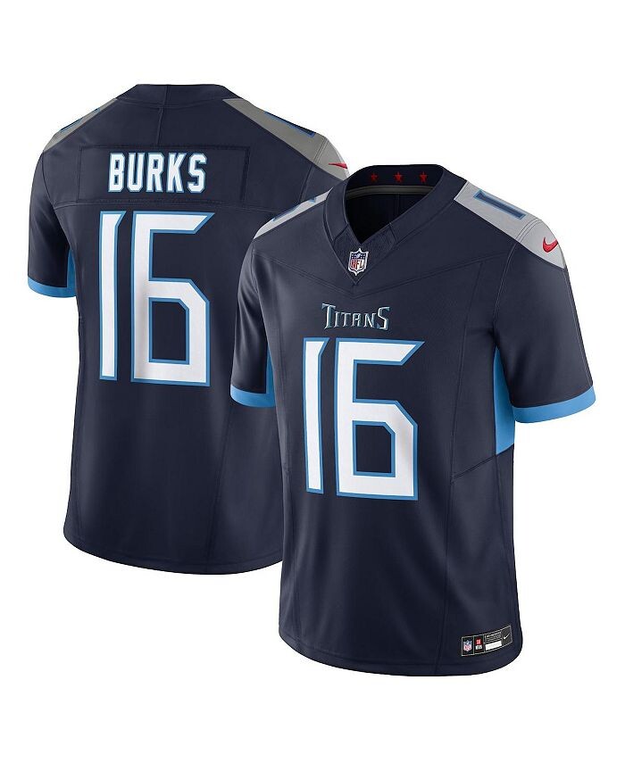 Мужское темно-синее джерси Treylon Burks Tennessee Titans Vapor FUSE Limited Nike, синий
Мужское темно-синее джерси Treylon Burks Tennessee Titans Vapor FUSE Limited Nike, синий