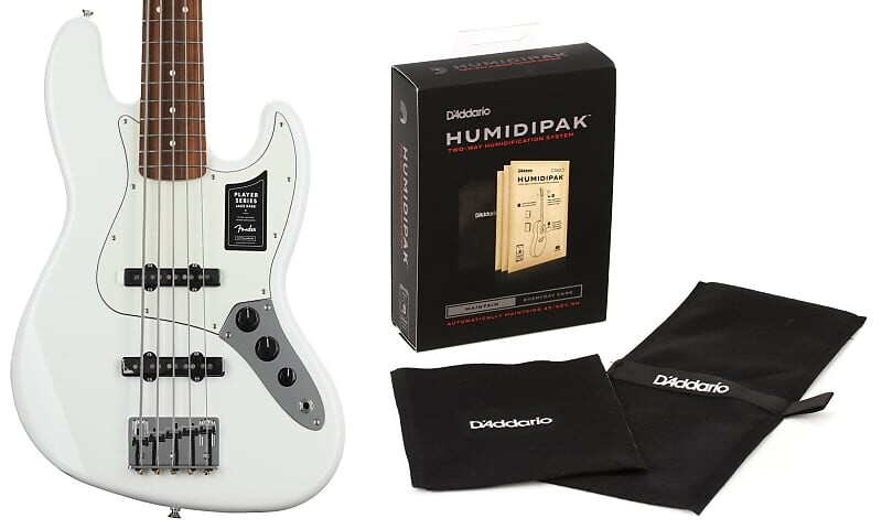 Fender Player Jazz Bass V — Polar White с грифом Pau Ferro в комплекте с D'Addario Humidipak Support Automatic System Control System Fender + D'Addario 0149953515=1 PW-HPK-01=1
Fender Player Jazz Bass V — Polar White с грифом Pau Ferro в комплекте с D'Addario Humidipak Support Automatic System Control System Fender + D'Addario 0149953515=1 PW-HPK-01=1
