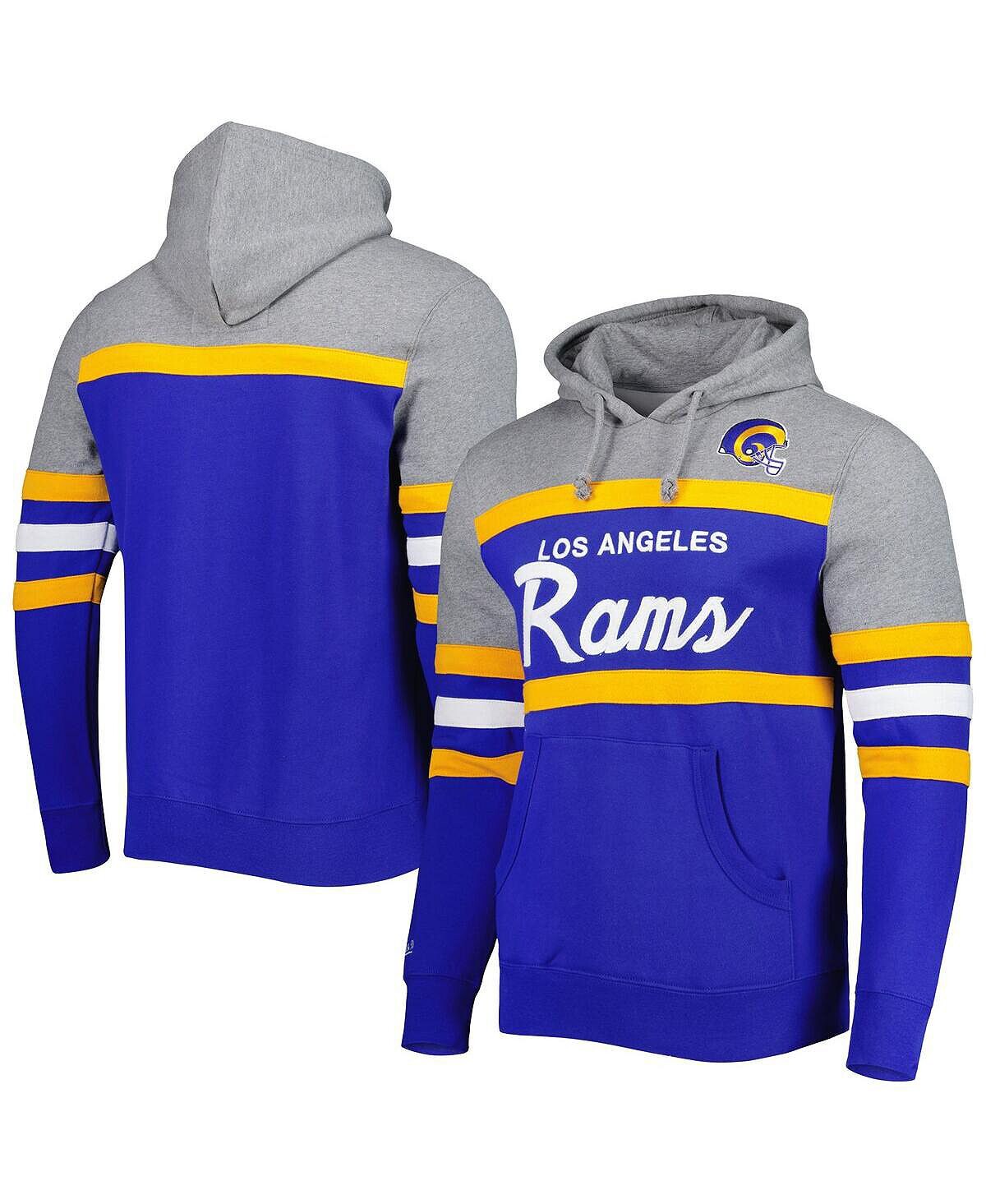 Мужской пуловер с капюшоном los angeles rams head coach королевского, серого меланжевого цвета Mitchell & Ness, мульти
Мужской пуловер с капюшоном los angeles rams head coach королевского, серого меланжевого цвета Mitchell & Ness, мульти