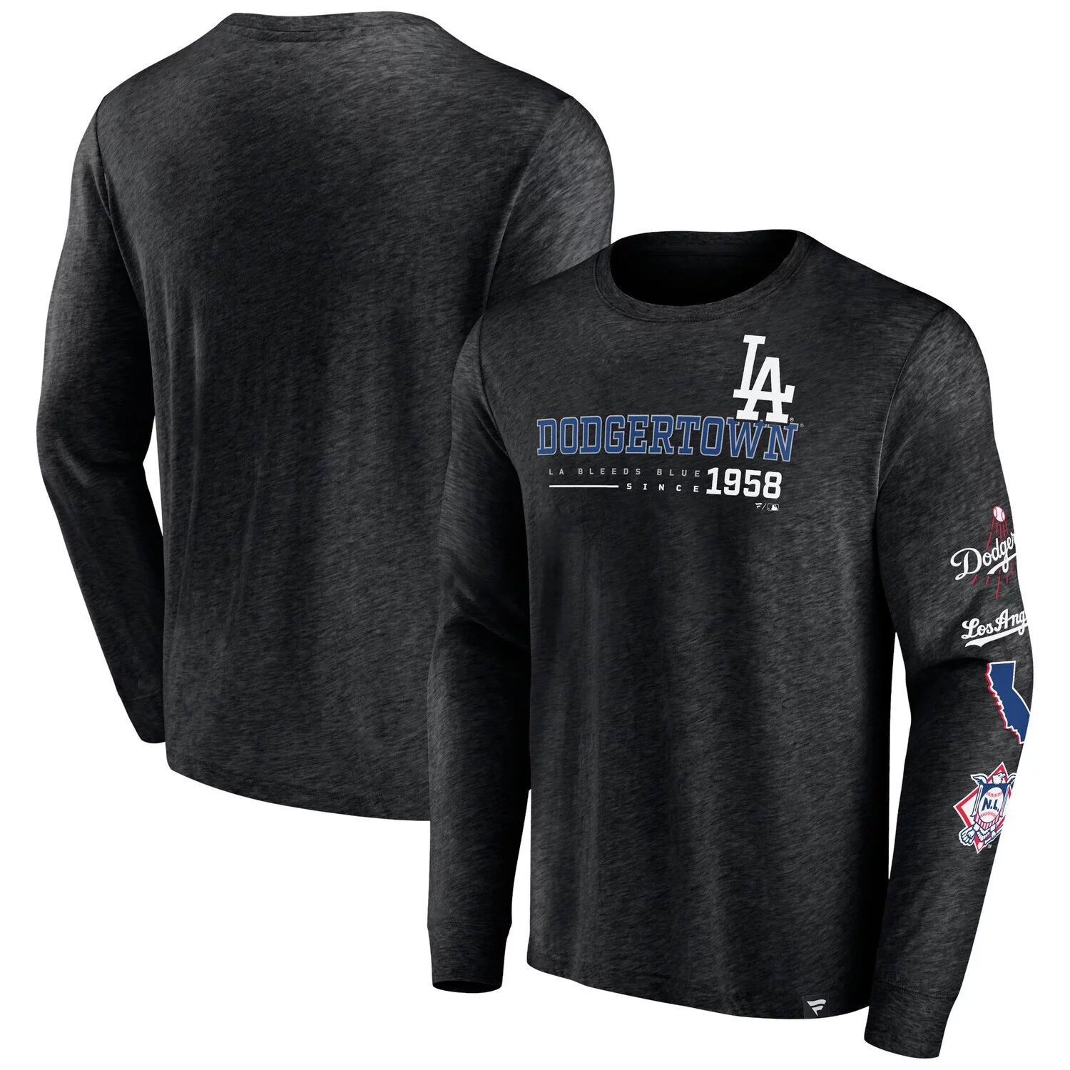 Мужская черная фирменная футболка Los Angeles Dodgers High Whip Pitcher с длинными рукавами Fanatics, Черный
Мужская черная фирменная футболка Los Angeles Dodgers High Whip Pitcher с длинными рукавами Fanatics, Черный