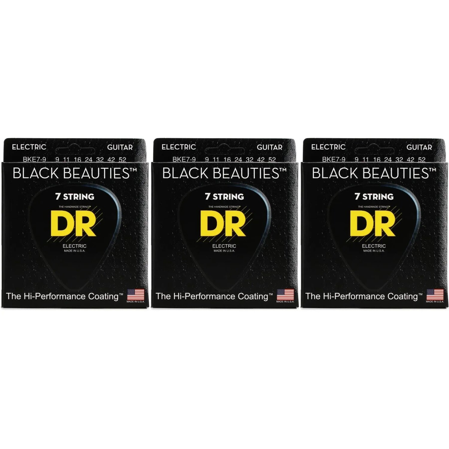 Струны для электрогитары DR Strings BKE7-9 Black Beauties K3 с покрытием — .009-.052 Lite, 7 струн (3 шт.)
Струны для электрогитары DR Strings BKE7-9 Black Beauties K3 с покрытием — .009-.052 Lite, 7 струн (3 шт.)