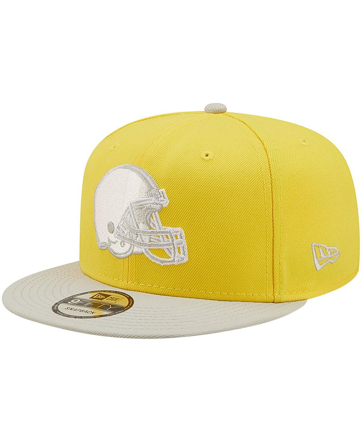 Мужская желто-серая двухцветная кепка Cleveland Browns Snapback 9Fifty Snapback New Era
Мужская желто-серая двухцветная кепка Cleveland Browns Snapback 9Fifty Snapback New Era