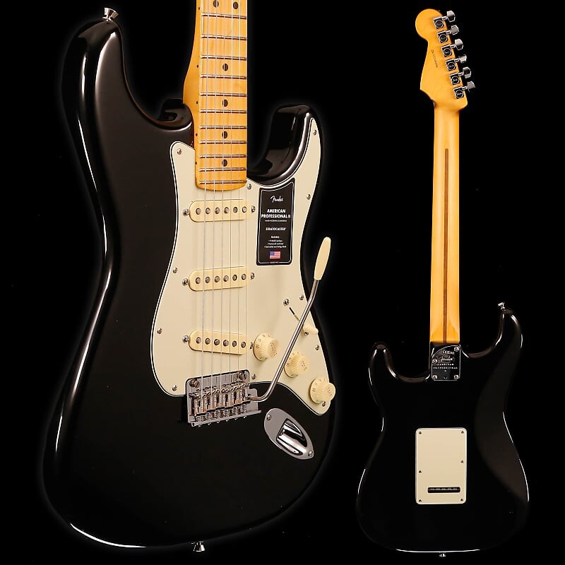 Электрогитара Fender American Professional II Stratocaster, Maple Fb, Black 7lbs 9.6oz
Электрогитара Fender American Professional II Stratocaster, Maple Fb, Black 7lbs 9.6oz