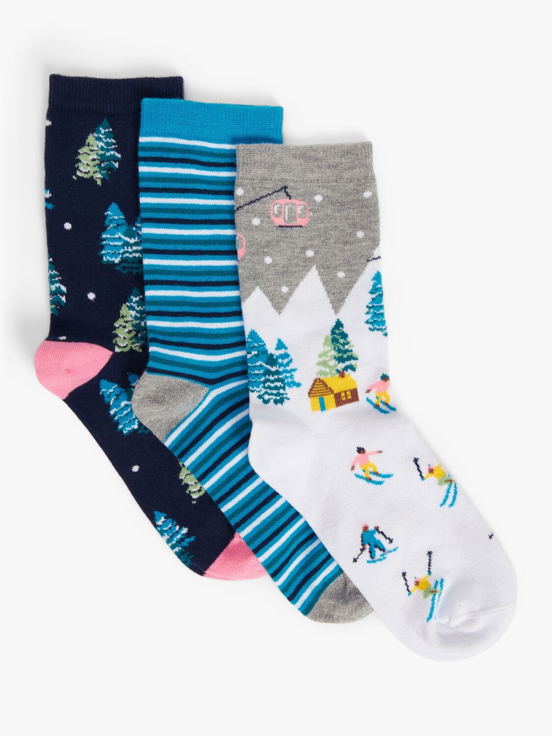 Рождественские носки Skier из смеси органического хлопка до щиколотки John Lewis, упаковка из 3 шт.
Рождественские носки Skier из смеси органического хлопка до щиколотки John Lewis, упаковка из 3 шт.