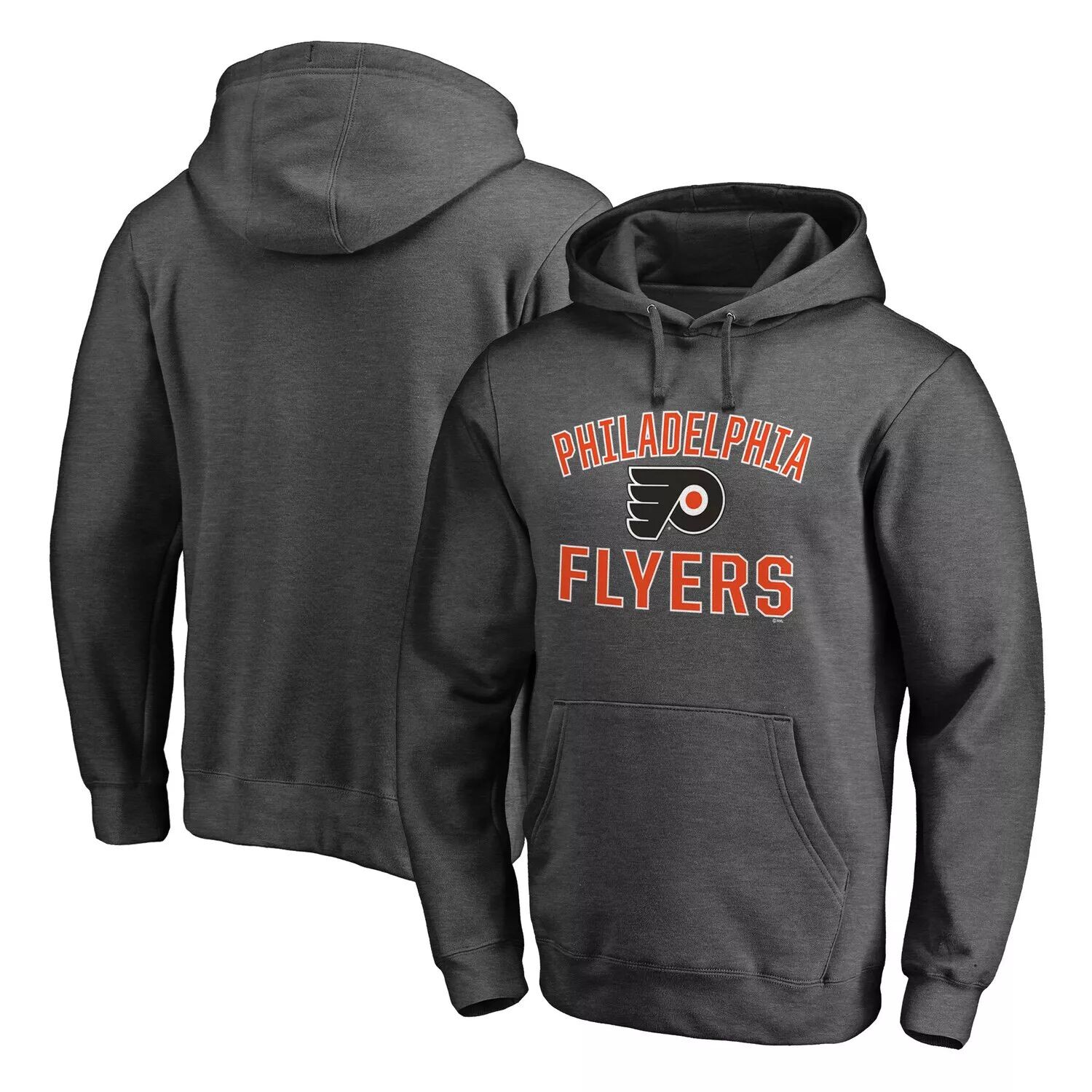 Мужской пуловер с капюшоном Fanatics из меланжевого угля с логотипом Philadelphia Flyers Team Victory Arch
Мужской пуловер с капюшоном Fanatics из меланжевого угля с логотипом Philadelphia Flyers Team Victory Arch