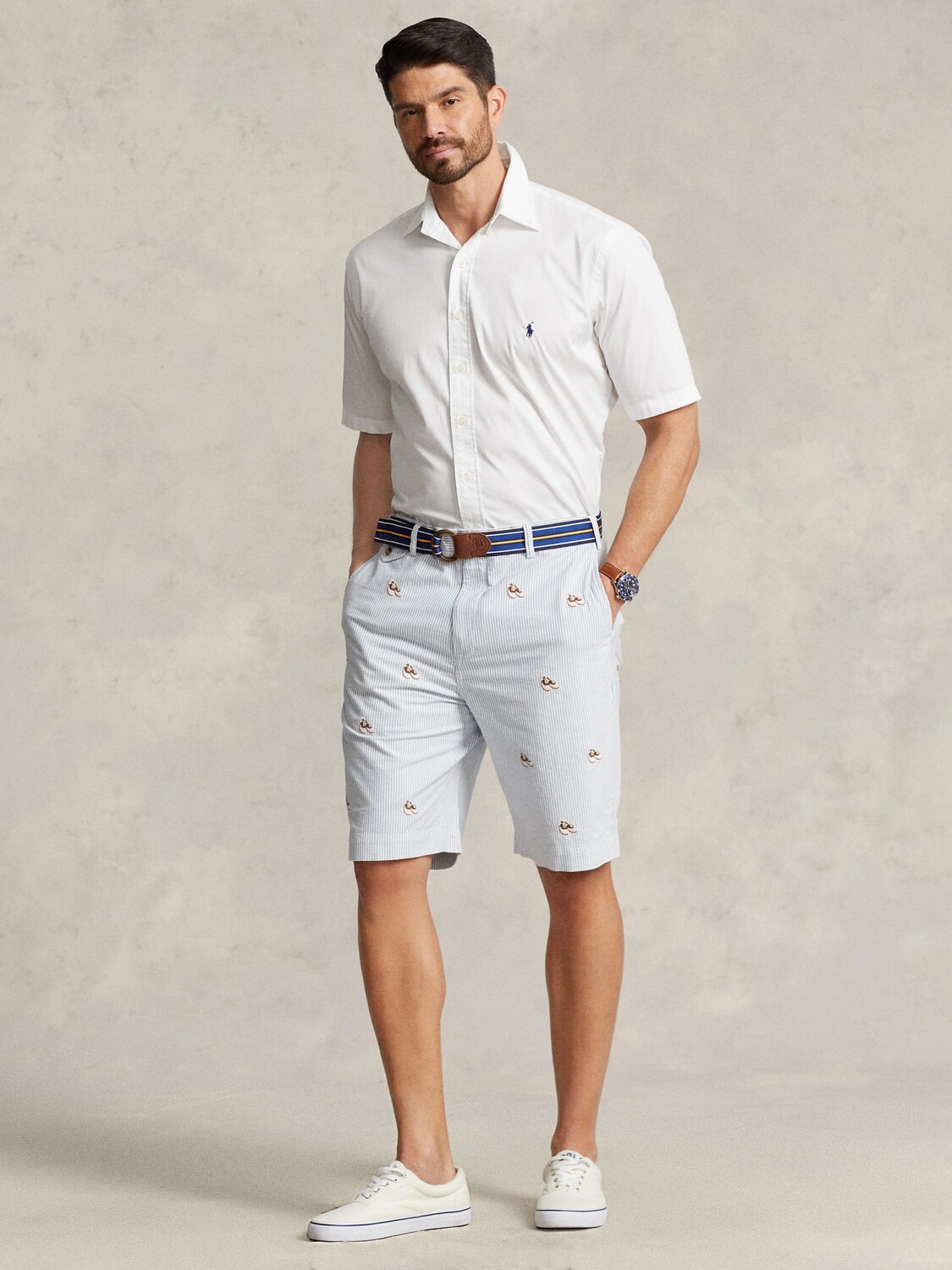 Спортивная рубашка из смесового льна с короткими рукавами Polo Ralph Lauren Big & Tall, белая
Спортивная рубашка из смесового льна с короткими рукавами Polo Ralph Lauren Big & Tall, белая