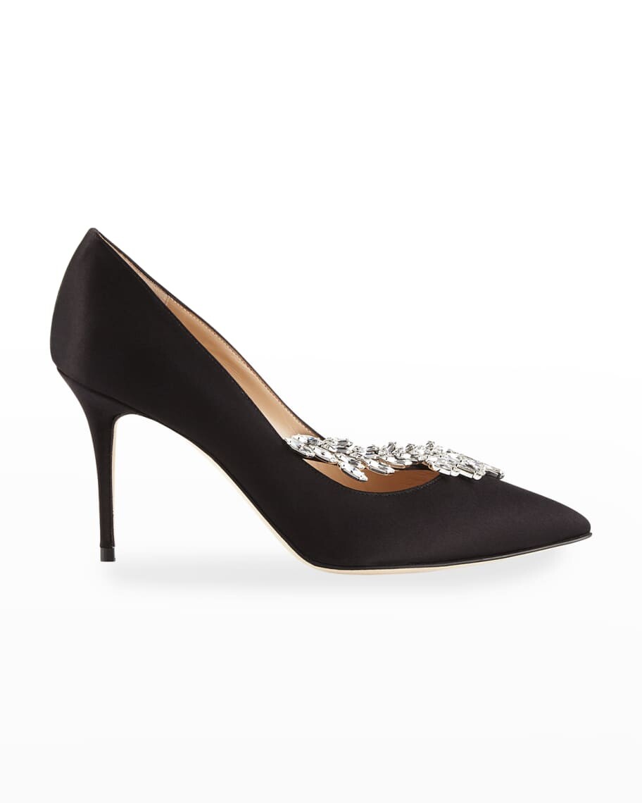 Туфли-лодочки Nadira из атласа с драгоценными камнями, каблук 90 мм Manolo Blahnik
Туфли-лодочки Nadira из атласа с драгоценными камнями, каблук 90 мм Manolo Blahnik