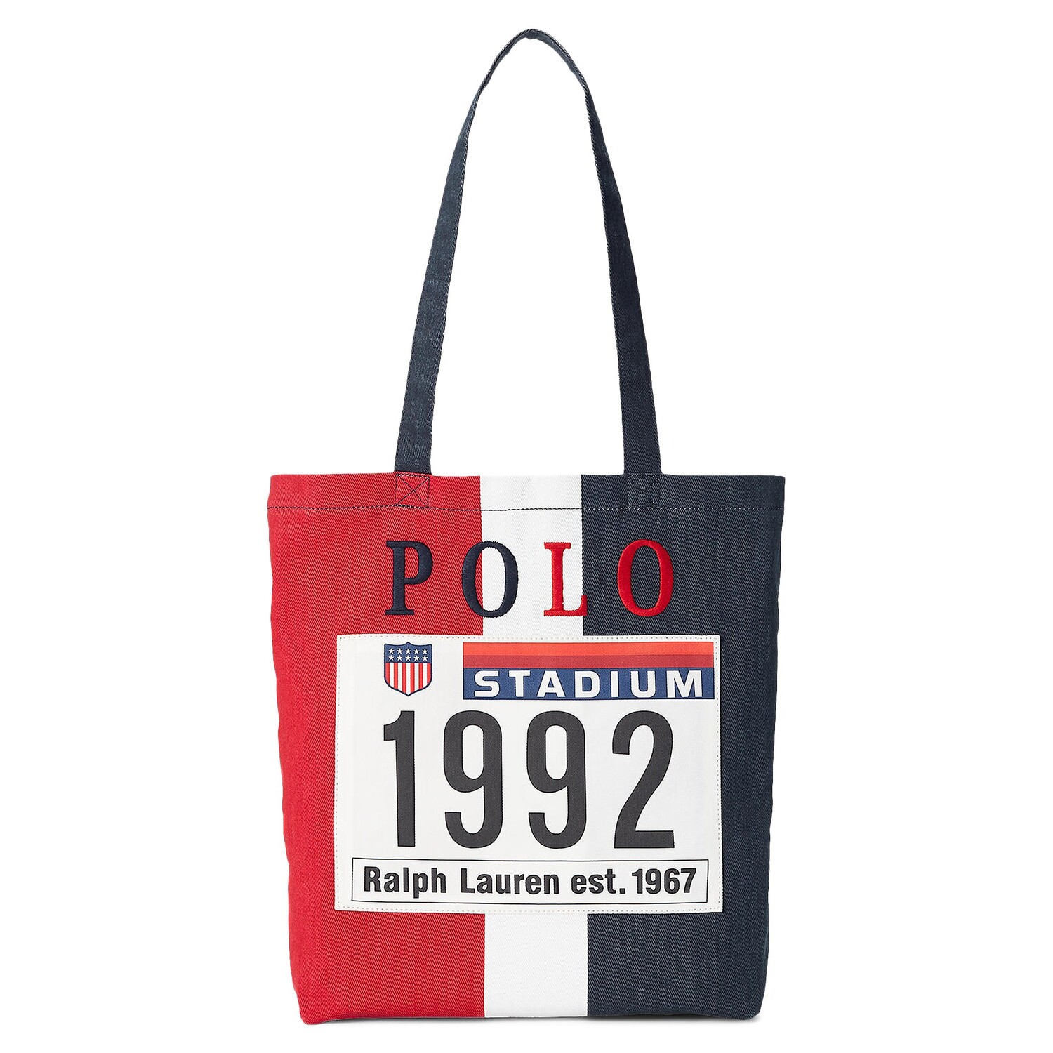 Сумка-тоут для стадиона Polo Ralph Lauren, лимитированная серия, красный/белый/синий
Сумка-тоут для стадиона Polo Ralph Lauren, лимитированная серия, красный/белый/синий