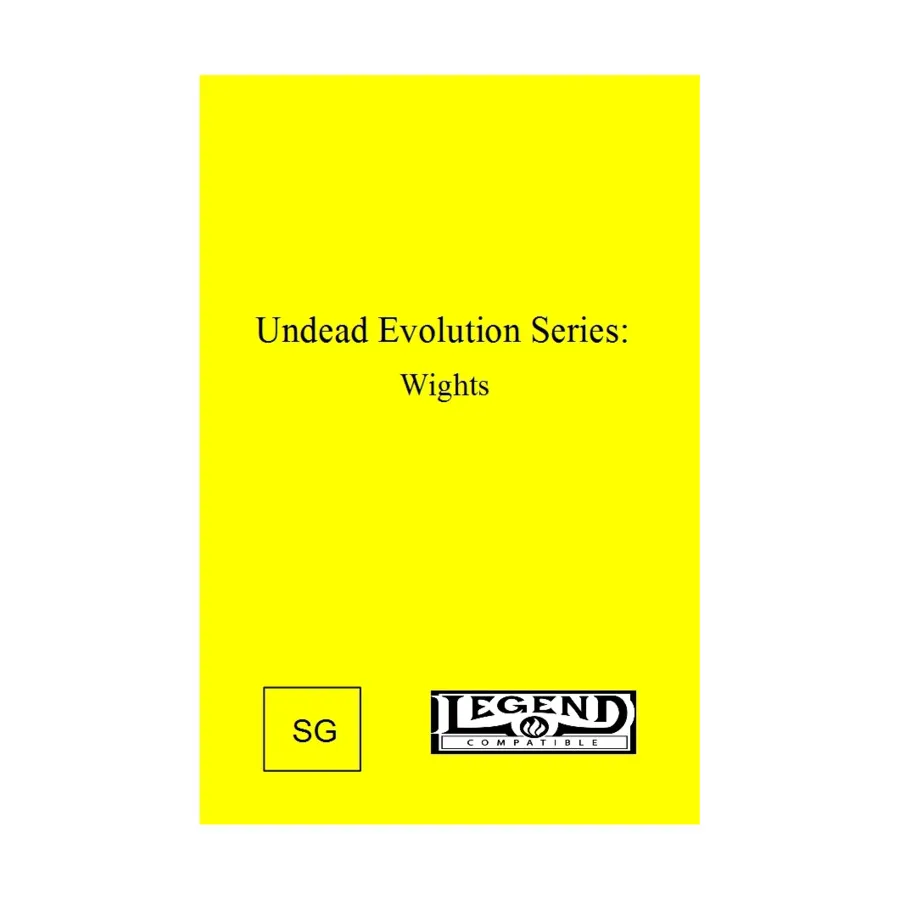 Undead Evolution Series - Wights (1st Edition), Legend (Solace Games), мягкая обложка
Undead Evolution Series - Wights (1st Edition), Legend (Solace Games), мягкая обложка