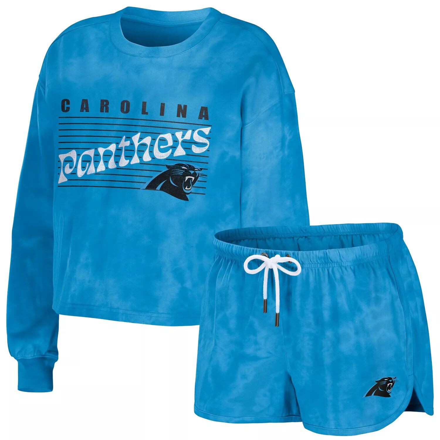 Женская одежда от Erin Andrews Blue Carolina Panthers, укороченный пуловер с короткими рукавами и шортами, комплект для отдыха
Женская одежда от Erin Andrews Blue Carolina Panthers, укороченный пуловер с короткими рукавами и шортами, комплект для отдыха