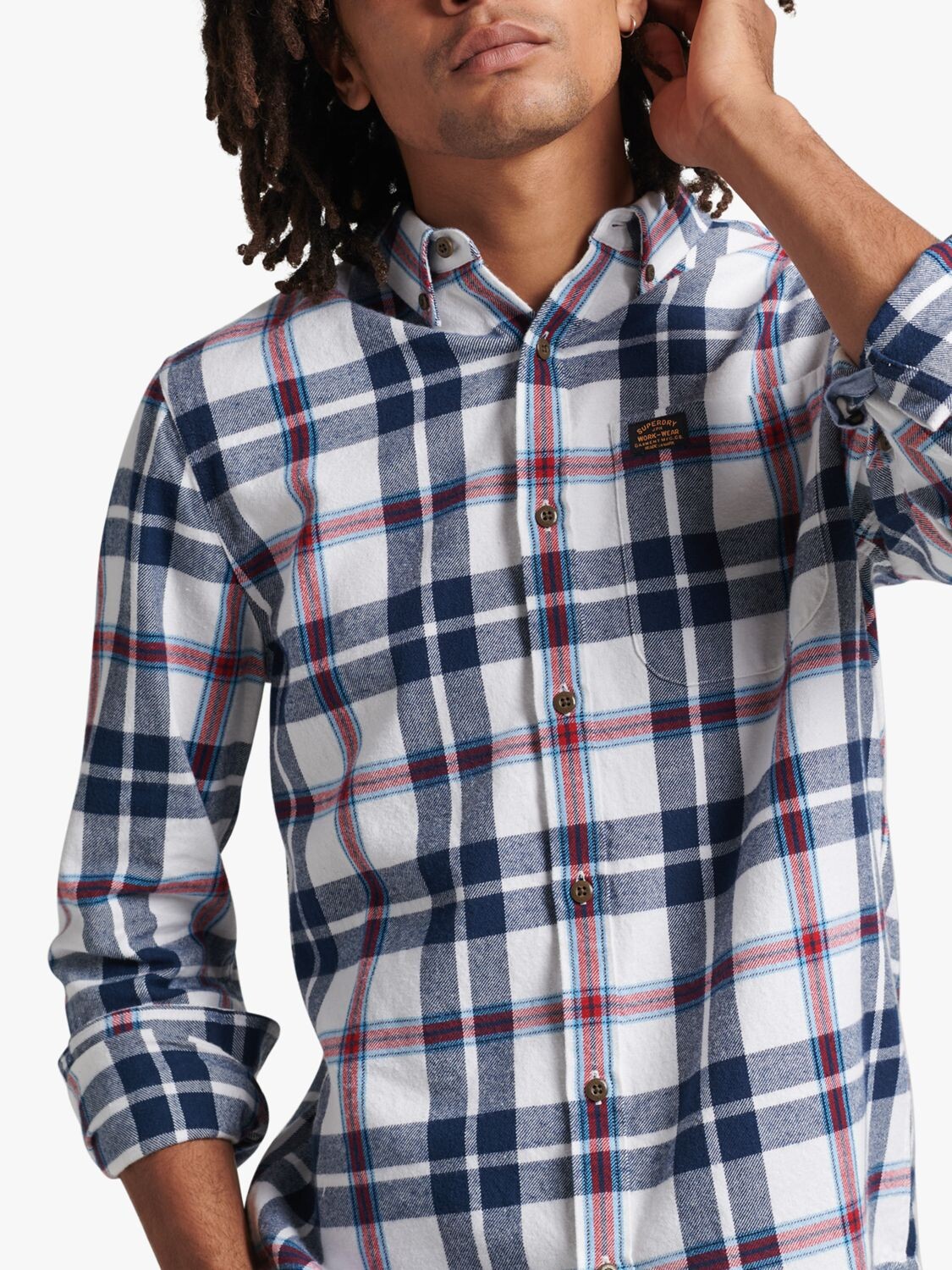 Рубашка Lumberjack Vintage из органического хлопка Superdry, белая клетка в клетку Flint
Рубашка Lumberjack Vintage из органического хлопка Superdry, белая клетка в клетку Flint