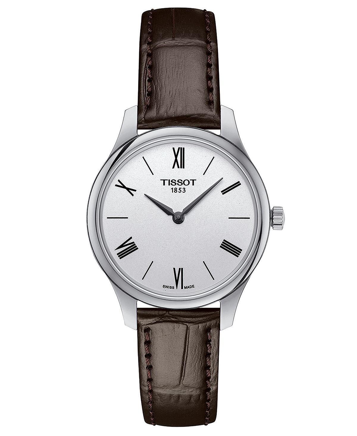 Женские часы Swiss Tradition 5.5 Lady с коричневым кожаным ремешком, 31 мм Tissot, серебро
Женские часы Swiss Tradition 5.5 Lady с коричневым кожаным ремешком, 31 мм Tissot, серебро