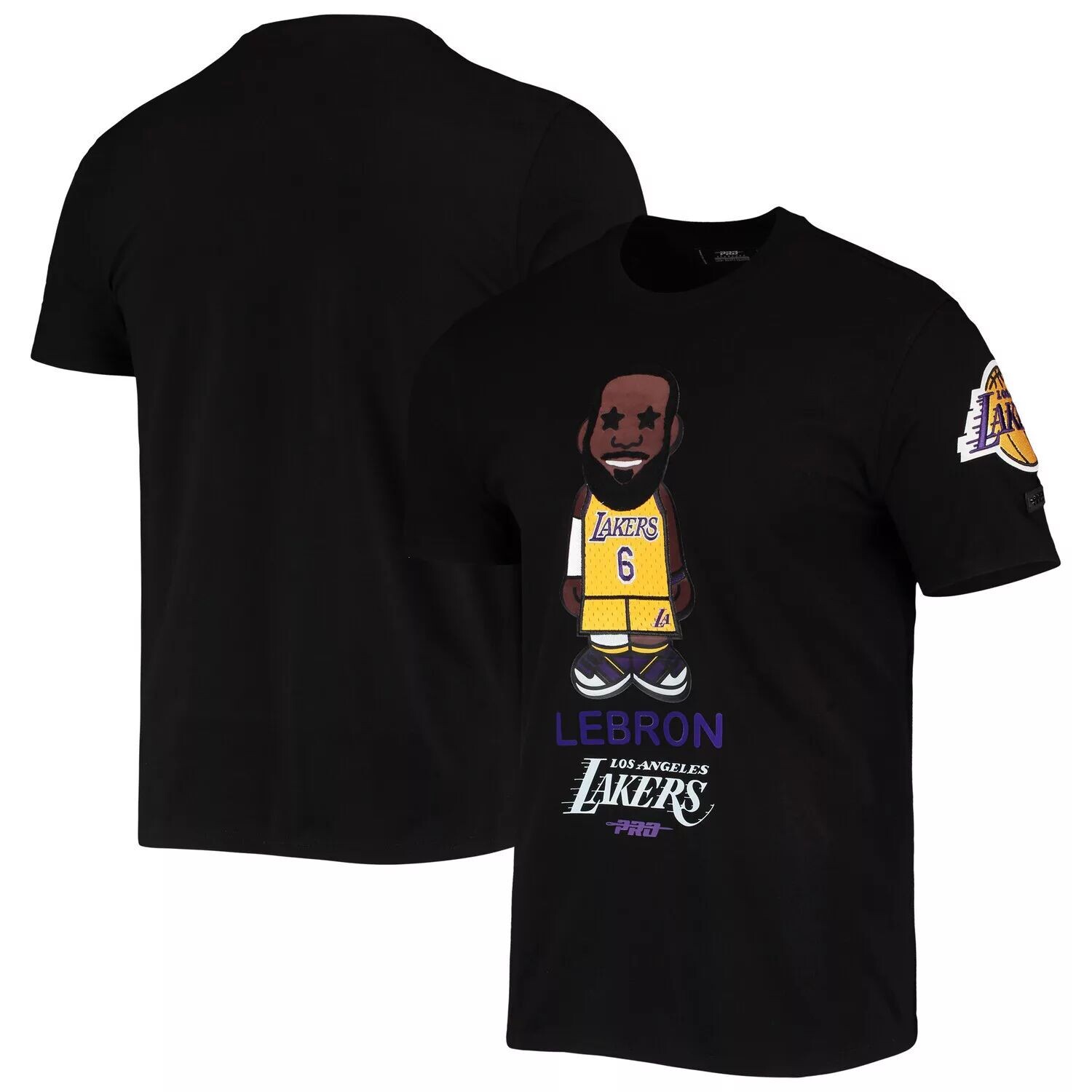 Мужская черная футболка с карикатурой на Леброна Джеймса Pro Standard Los Angeles Lakers
Мужская черная футболка с карикатурой на Леброна Джеймса Pro Standard Los Angeles Lakers