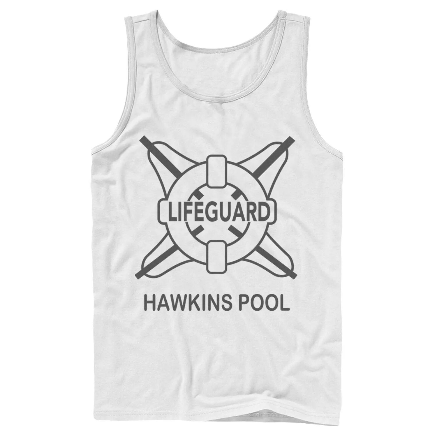 Мужская майка с логотипом Netflix Stranger Things Hawkins Pool Lifeguard Licensed Character
Мужская майка с логотипом Netflix Stranger Things Hawkins Pool Lifeguard Licensed Character