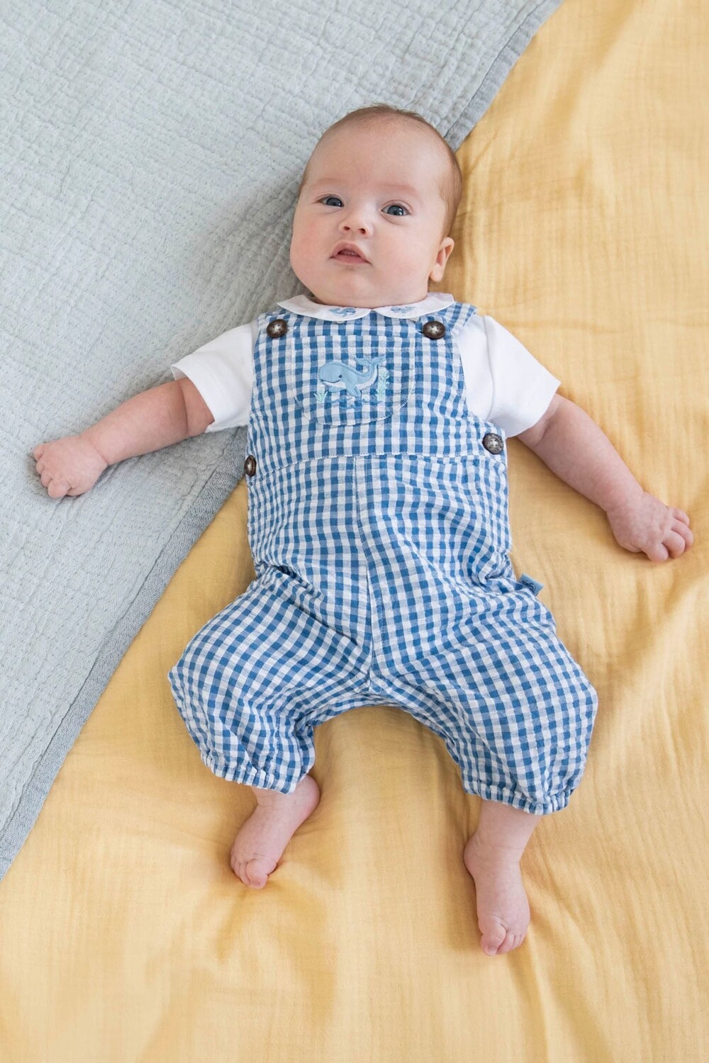 Комплект из двух предметов JoJo Maman bébé с комбинезоном и воротником с вышивкой кита Jojo Maman Bébé, синий
Комплект из двух предметов JoJo Maman bébé с комбинезоном и воротником с вышивкой кита Jojo Maman Bébé, синий