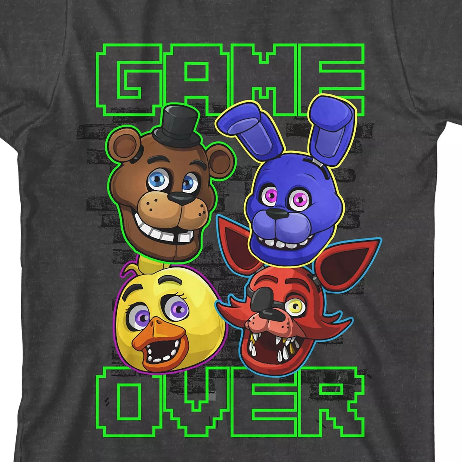 Футболка Five Nights At Freddy's с изображением группы персонажей Game Over для мальчиков 8–20 лет Licensed Character
Футболка Five Nights At Freddy's с изображением группы персонажей Game Over для мальчиков 8–20 лет Licensed Character