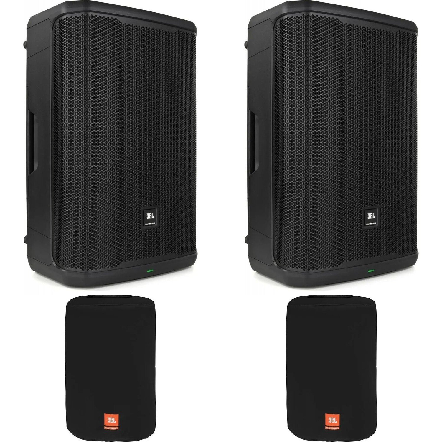 Комплект чехлов для пары 15-дюймовых активных громкоговорителей JBL PRX915
Комплект чехлов для пары 15-дюймовых активных громкоговорителей JBL PRX915