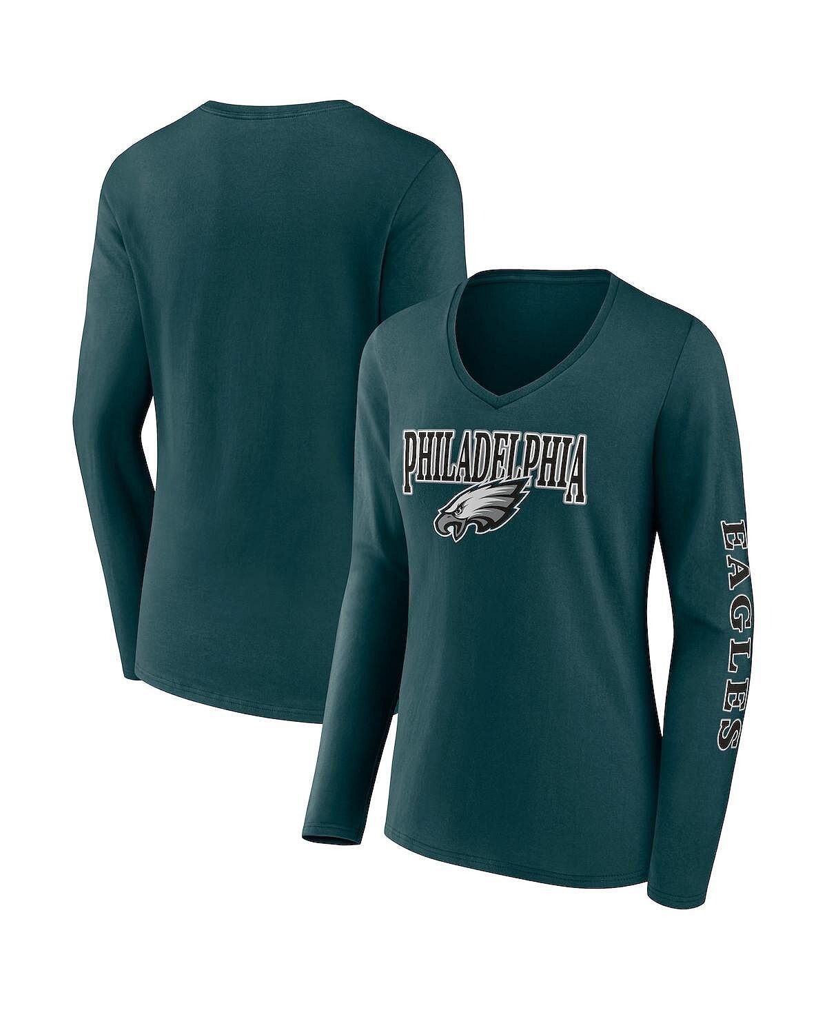 Женская фирменная футболка Midnight Green Philadelphia Eagles с длинными рукавами и v-образным вырезом с надписью Fanatics
Женская фирменная футболка Midnight Green Philadelphia Eagles с длинными рукавами и v-образным вырезом с надписью Fanatics