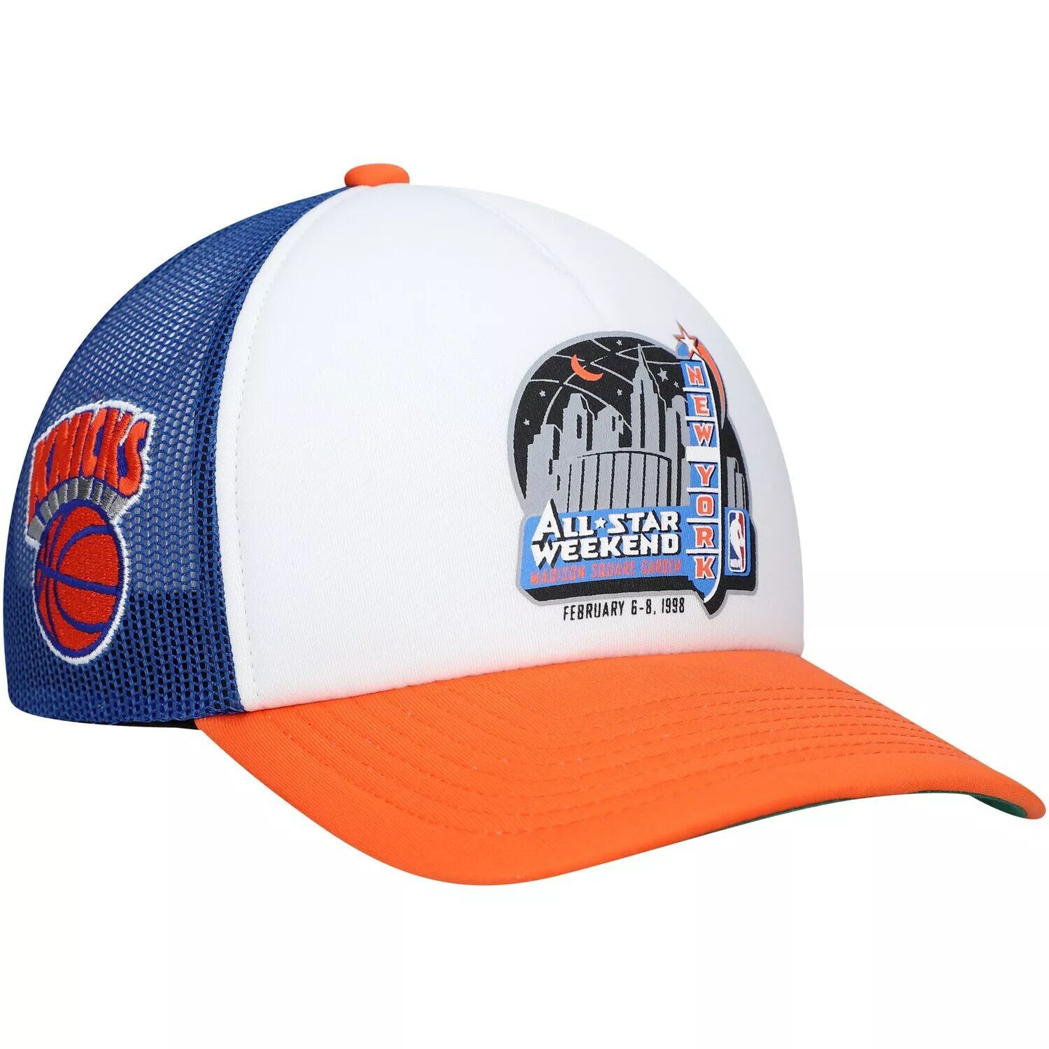 Мужская белая кепка Mitchell & Ness New York Knicks из твердой древесины Classics Party Time Trucker Snapback Hat
Мужская белая кепка Mitchell & Ness New York Knicks из твердой древесины Classics Party Time Trucker Snapback Hat