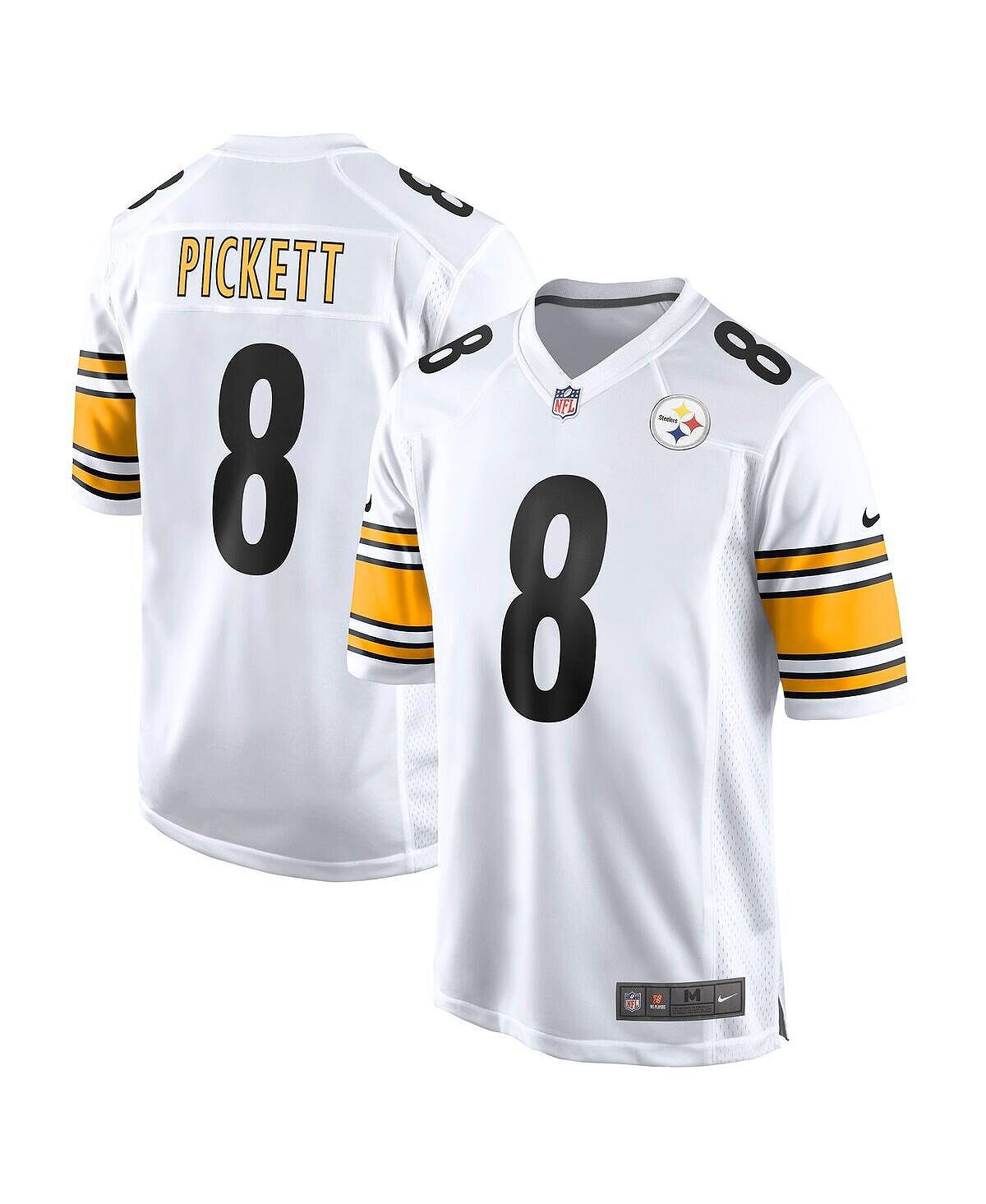 Мужская футболка kenny pickett white pittsburgh steelers 2022 nfl draft first round game jersey Nike, белый
Мужская футболка kenny pickett white pittsburgh steelers 2022 nfl draft first round game jersey Nike, белый