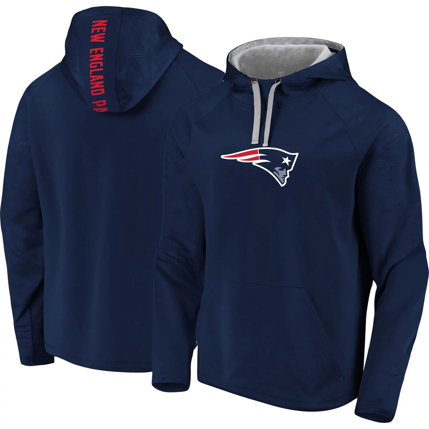 Мужской темно-синий пуловер с капюшоном и логотипом New England Patriots Big & Tall
Мужской темно-синий пуловер с капюшоном и логотипом New England Patriots Big & Tall