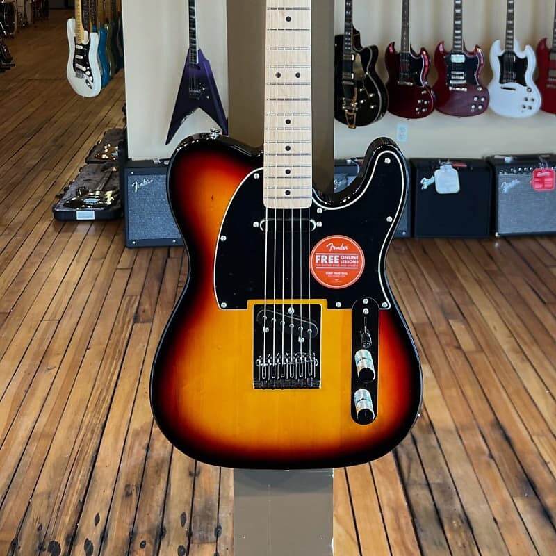 Telecaster серии Affinity - 3 цвета Sunburst с кленовым покрытием Squier Affinity Series Telecaster - w/Maple
Telecaster серии Affinity - 3 цвета Sunburst с кленовым покрытием Squier Affinity Series Telecaster - w/Maple