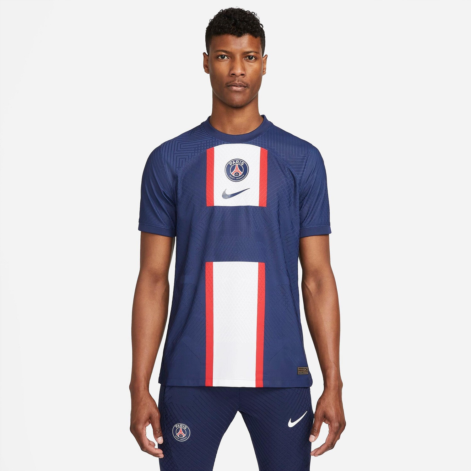 Мужская футбольная майка Nike Dri-FIT ADV Paris Saint-Germain 2022-23 Match Home Soccer, синий
Мужская футбольная майка Nike Dri-FIT ADV Paris Saint-Germain 2022-23 Match Home Soccer, синий