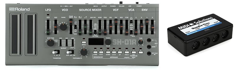 Синтезатор серии Boutique Roland SH-01A с набором секвенсора и MIDI-решениями MultiVoltage Quadra Thru 1-in 4-out MIDI Through Box MIDI Solutions + Roland QuadraThru=1 SH-01A=1
Синтезатор серии Boutique Roland SH-01A с набором секвенсора и MIDI-решениями MultiVoltage Quadra Thru 1-in 4-out MIDI Through Box MIDI Solutions + Roland QuadraThru=1 SH-01A=1