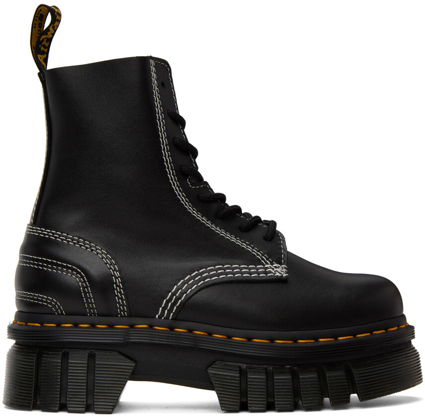 Черный - Белые ботинки со шнуровкой на платформе с отстрочкой Audrick Dr. Martens
Черный - Белые ботинки со шнуровкой на платформе с отстрочкой Audrick Dr. Martens