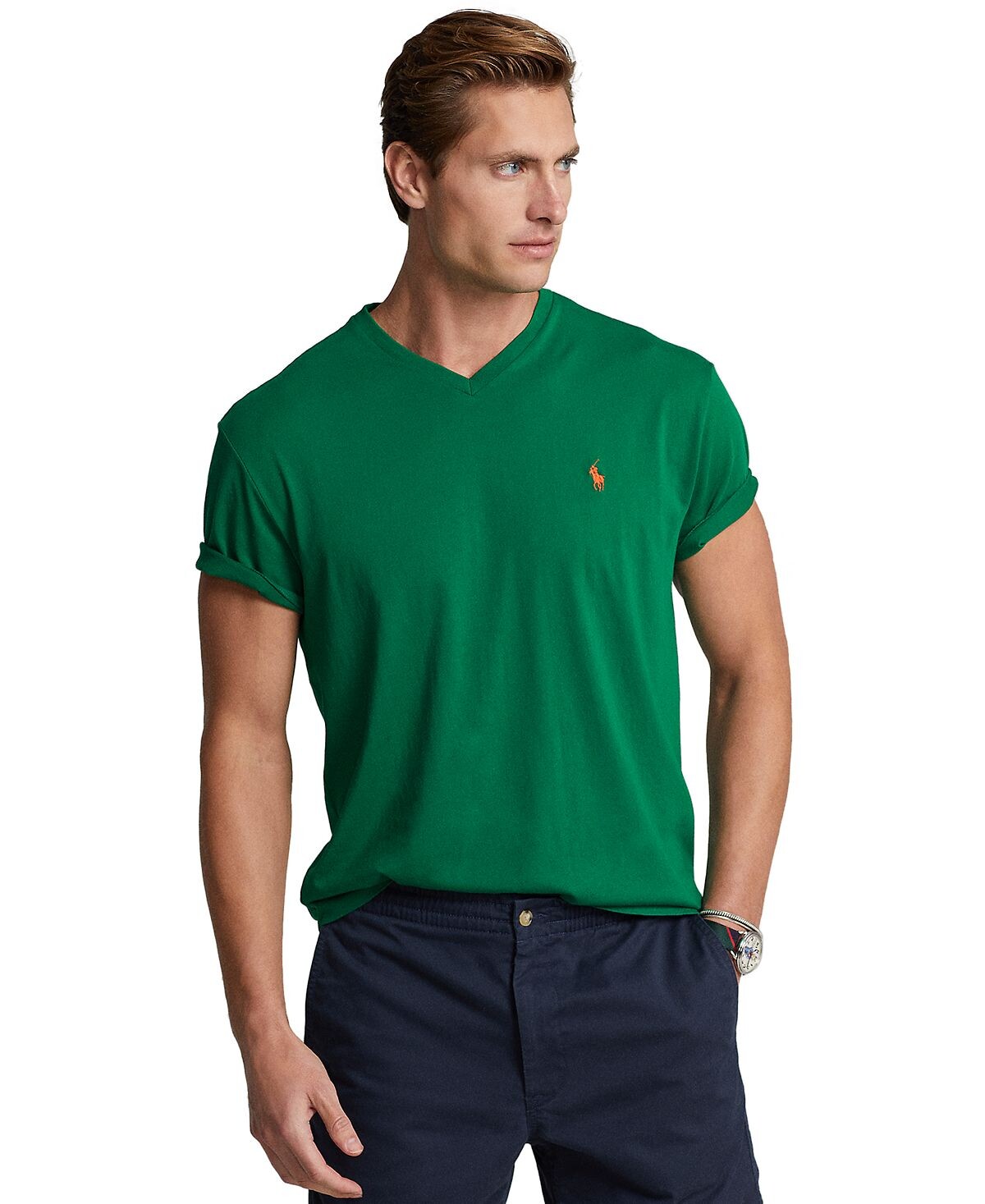 Мужская футболка классического кроя из джерси с v-образным вырезом Polo Ralph Lauren, мульти
Мужская футболка классического кроя из джерси с v-образным вырезом Polo Ralph Lauren, мульти