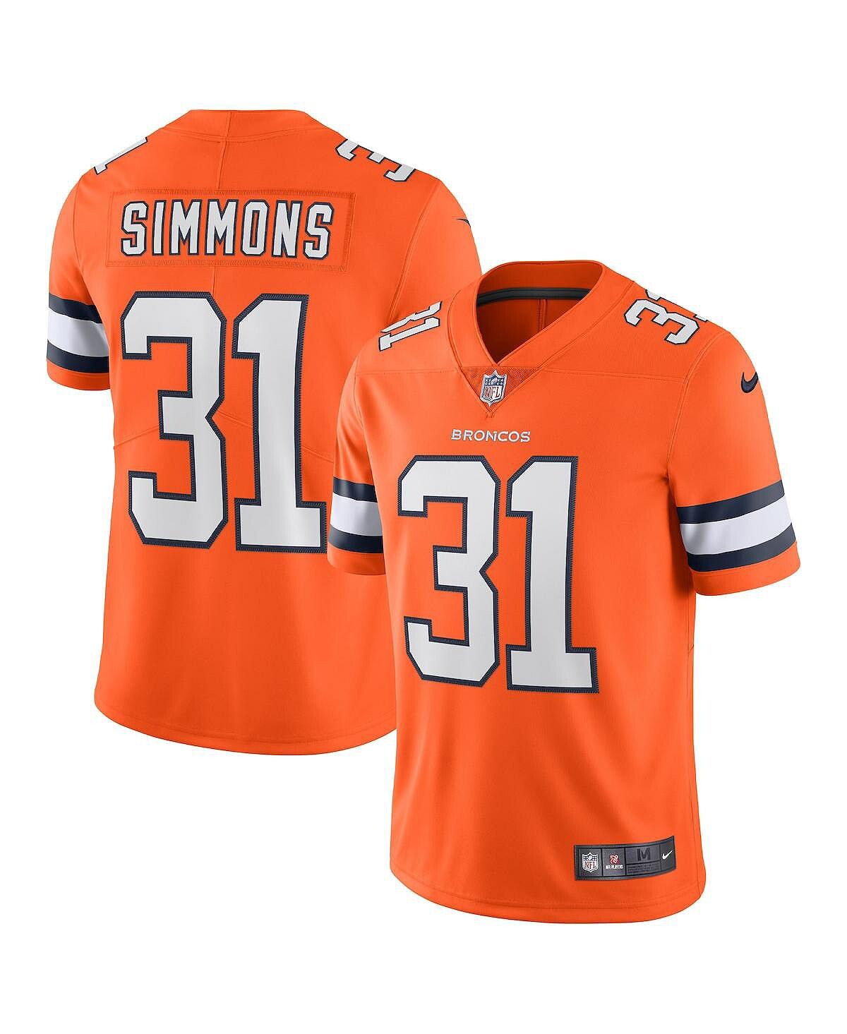 Мужская футболка justin simmons orange denver broncos alternate vapor limited jersey Nike
Мужская футболка justin simmons orange denver broncos alternate vapor limited jersey Nike