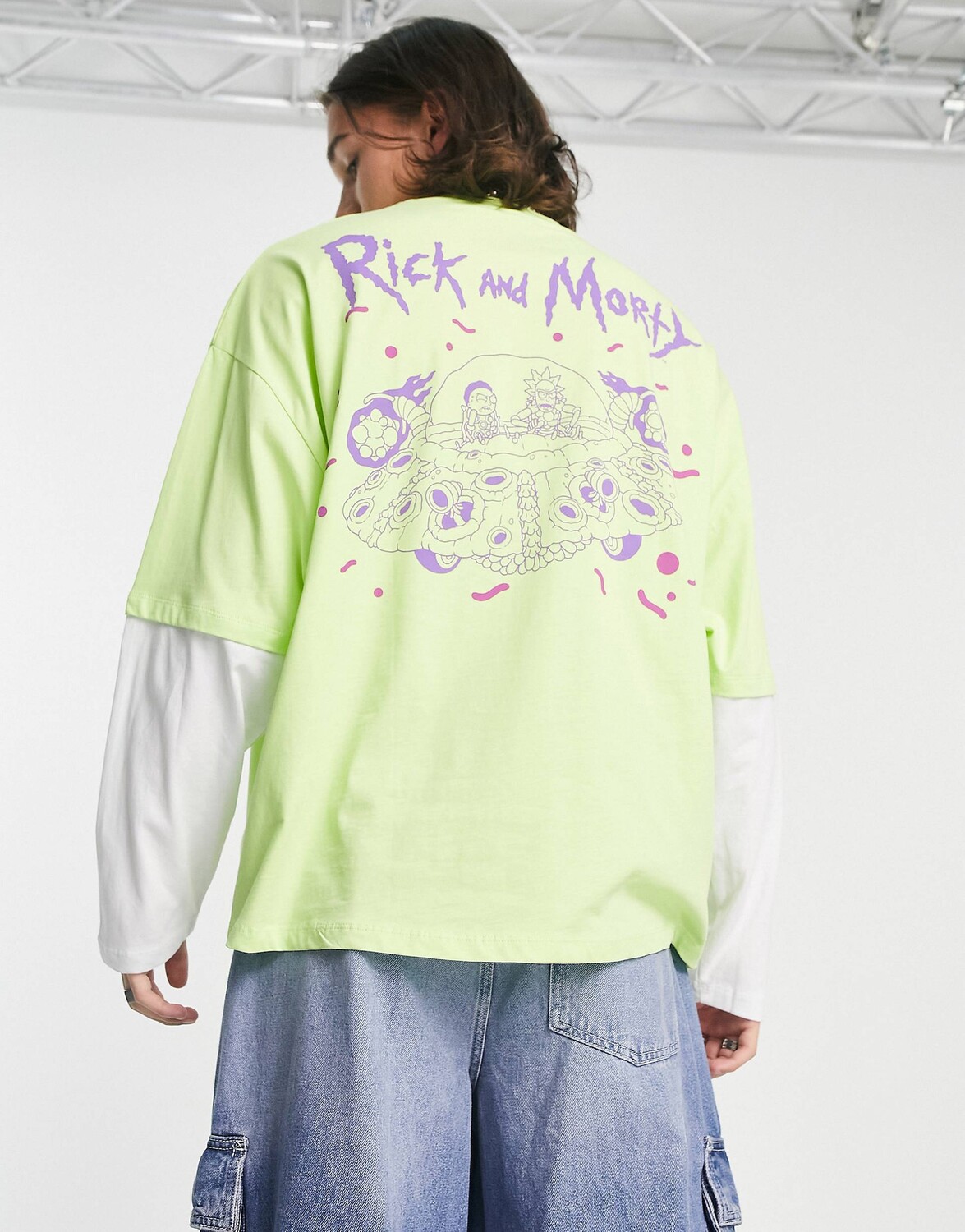 Зеленая футболка оверсайз с длинным рукавом с принтом \"Рик и Морти\" ASOS DESIGN, Зеленый
Зеленая футболка оверсайз с длинным рукавом с принтом \"Рик и Морти\" ASOS DESIGN, Зеленый