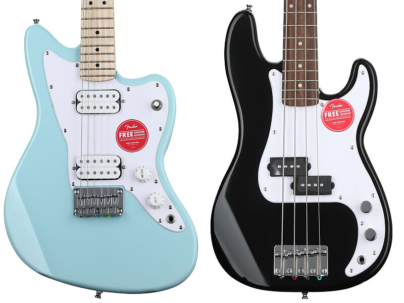 Электрогитара Squier Mini Jazzmaster HH - Daphne Blue с кленовым грифом в комплекте с электрогитарой Squier Mini Precision Electric Bass - черный 0370125504=1 0370127506=1
Электрогитара Squier Mini Jazzmaster HH - Daphne Blue с кленовым грифом в комплекте с электрогитарой Squier Mini Precision Electric Bass - черный 0370125504=1 0370127506=1