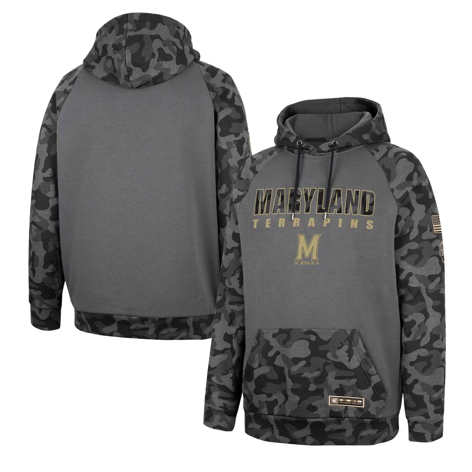 Мужской Colosseum Charcoal Maryland Terrapins OHT Military Appreciation Camo Stack пуловер с капюшоном реглан
Мужской Colosseum Charcoal Maryland Terrapins OHT Military Appreciation Camo Stack пуловер с капюшоном реглан