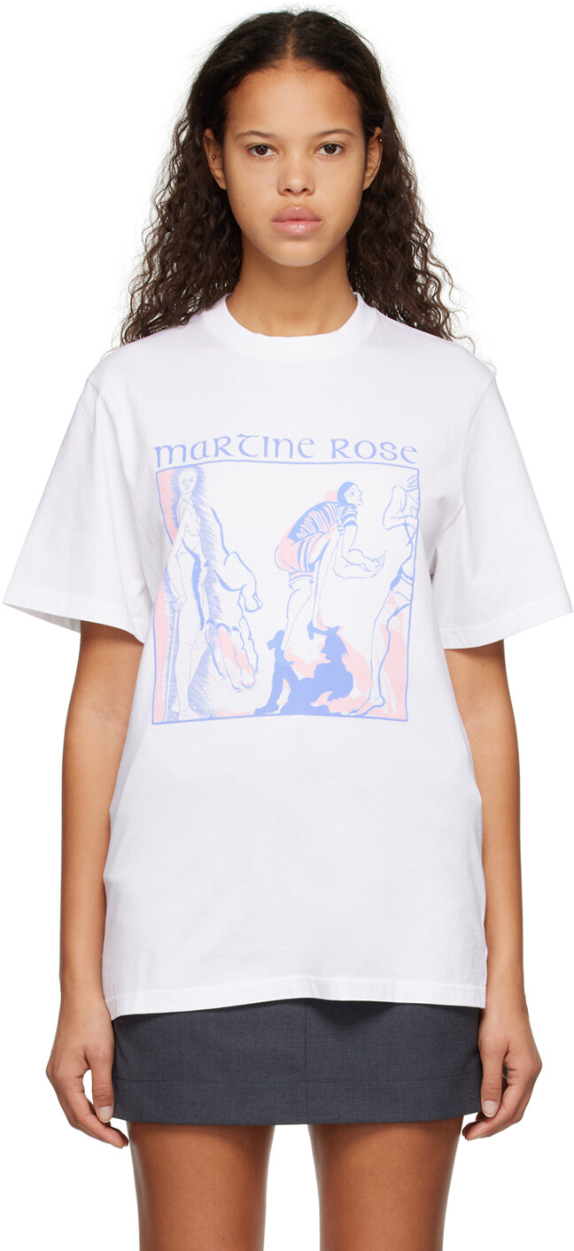 Белая футболка с принтом Martine Rose, Белый, Белая футболка с принтом Martine Rose
Белая футболка с принтом Martine Rose, Белый, Белая футболка с принтом Martine Rose