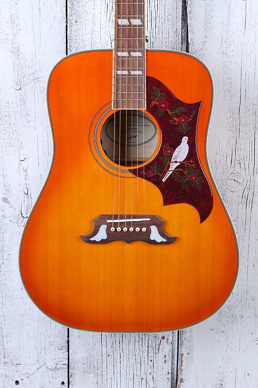 Акустическая электрогитара Epiphone Dove Studio Dreadnought Violinburst Finish
Акустическая электрогитара Epiphone Dove Studio Dreadnought Violinburst Finish